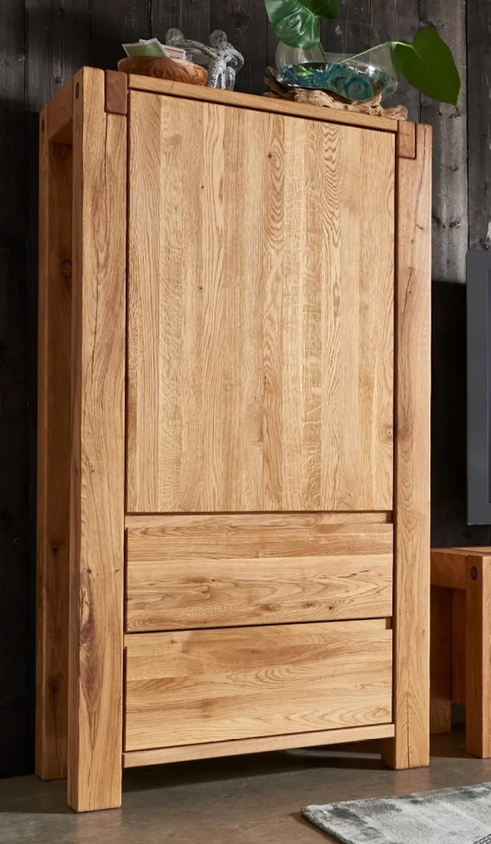 Highboard 79x155cm 'Palermo' Eiche massiv geölt
