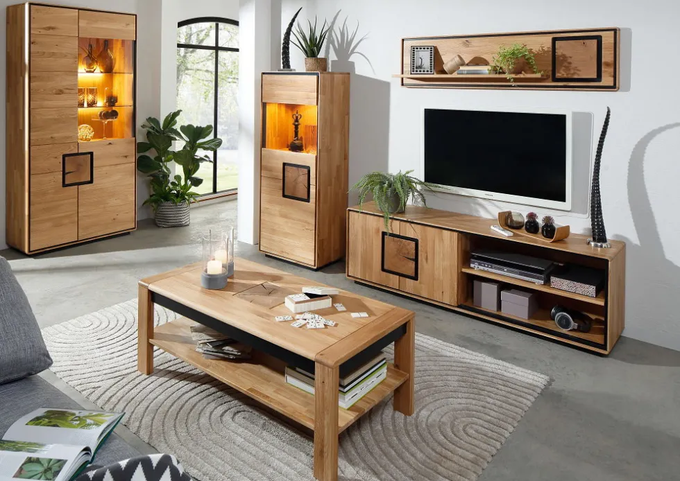 Highboard 60x151cm "Zarah" Wildeiche geölt
