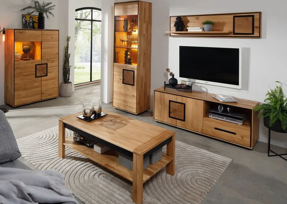 Highboard 60x151cm "Zarah" Wildeiche geölt