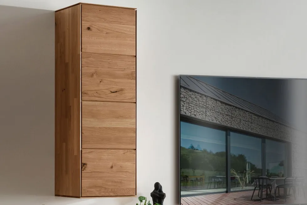 Hängeschrank 40x123cm 'Prag' Wildeiche geölt WZ-0546