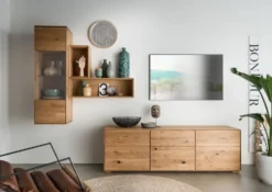 Hängeschrank 40x123cm 'Prag' Wildeiche geölt WZ-0546