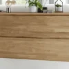 Hänge-Schuhschrank 160x84x35cm "Torino" Wildeiche massiv