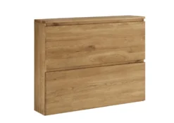 Hänge-Schuhschrank 110x84x24cm "Torino" Wildeiche massiv