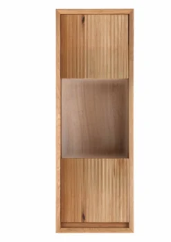 Hängevitrine Glastür 42cm 'San Diego' Wildeiche geölt massiv