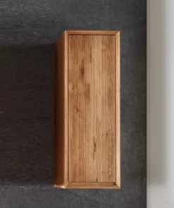 Hängevitrine Holztür 42cm 'San Diego' Wildeiche geölt massiv
