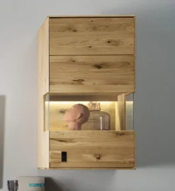 Hängevitrine 61x111cm 'Montreal' Wildeiche geölt