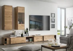 Hängevitrine 40x123cm 'Prag' Wildeiche geölt WZ-0546