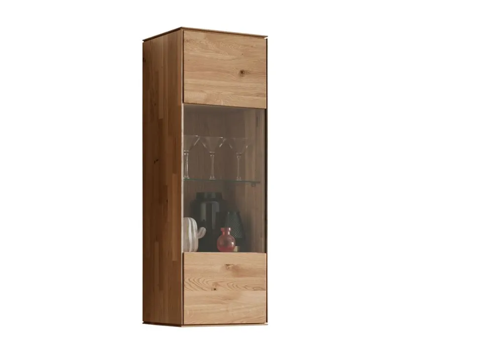 Hängevitrine 40x123cm 'Prag' Wildeiche geölt WZ-0546
