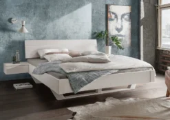 Jugendbett 'Carina' 140x200cm Kiefer weiß lasiert