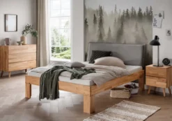 Jugendbett 'Grace IV' 140x200cm Wildeiche geölt