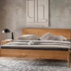 Jugendbett 'Josy' 140x200cm Wildeiche geölt