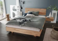 Jugendbett 'Laura' 140x200cm Kernbuche geölt