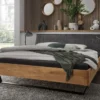 Jugendbett 'Mona V' 140x200cm Wildeiche geölt