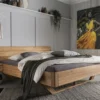 Jugendbett 'Mona' 140x200cm Wildeiche geölt