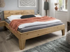 Jugendbett 'Redwood II' 140x200cm Wildeiche geölt