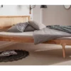 Jugendbett 140x200cm "Norden" Eiche & Rattangeflecht