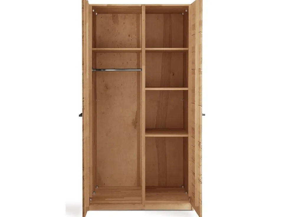 Kleiderschrank 94cm 'San Antonio' Kernbuche geölt