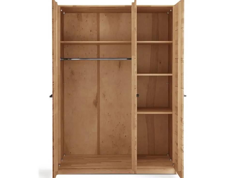 Kleiderschrank 140cm 'San Antonio' Kernbuche geölt
