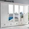 Kleiderschrank 315cm 5-trg "Mailand-Weiß" Kiefer weiß SZ-0132