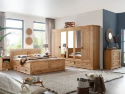 Kleiderschrank 5-trg. 'Anne' Kiefer eichefarbig SZ-0079