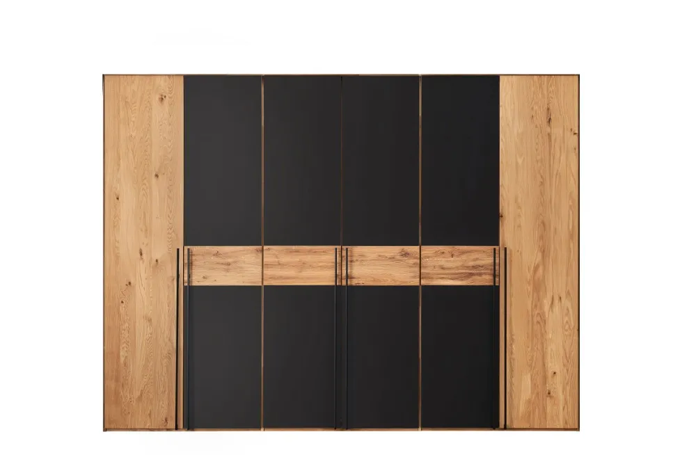 Kleiderschrank 6-trg. 300cm 'Boston' Wildeiche geölt