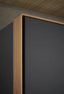Kleiderschrank 5-trg. 300cm 'Wynwood' Wildeiche & MDF anthrazit