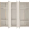 Kleiderschrank 5-trg. 300cm 'Wynwood' Wildeiche & MDF creme