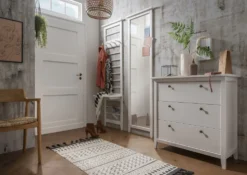 Kommode 58cm 'Jana' Kiefer laugenfarbig laugenfarbig gebeizt/geölt
