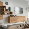 Kommode hängend oder stehend 97cm 'Prag' Wildeiche geölt WZ-0546