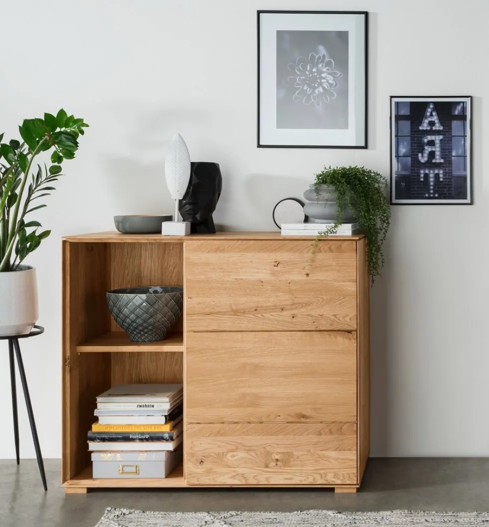 Kommode hängend oder stehend 97cm 'Prag' Wildeiche geölt WZ-0546