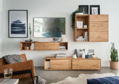 Kommode hängend oder stehend 97cm 'Prag' Wildeiche geölt WZ-0546