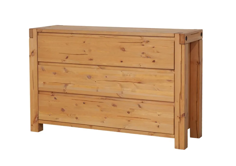 Kommode 138x88cm "Dora" Kiefer massiv eichefarbig honig gebeizt