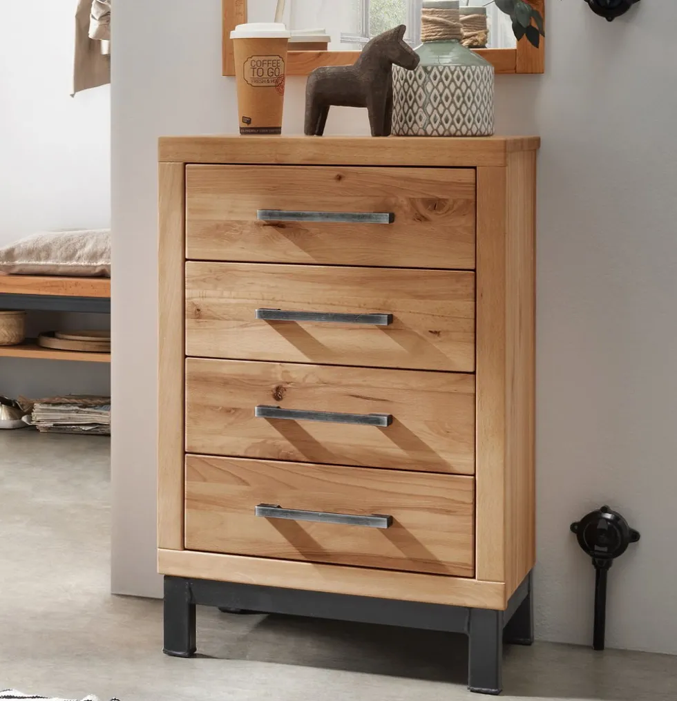 Kommode 50x79cm 'Lima' Kernbuche massiv