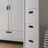 Kommode 58x115cm "Maja" Kiefer massiv weiß lackiert
