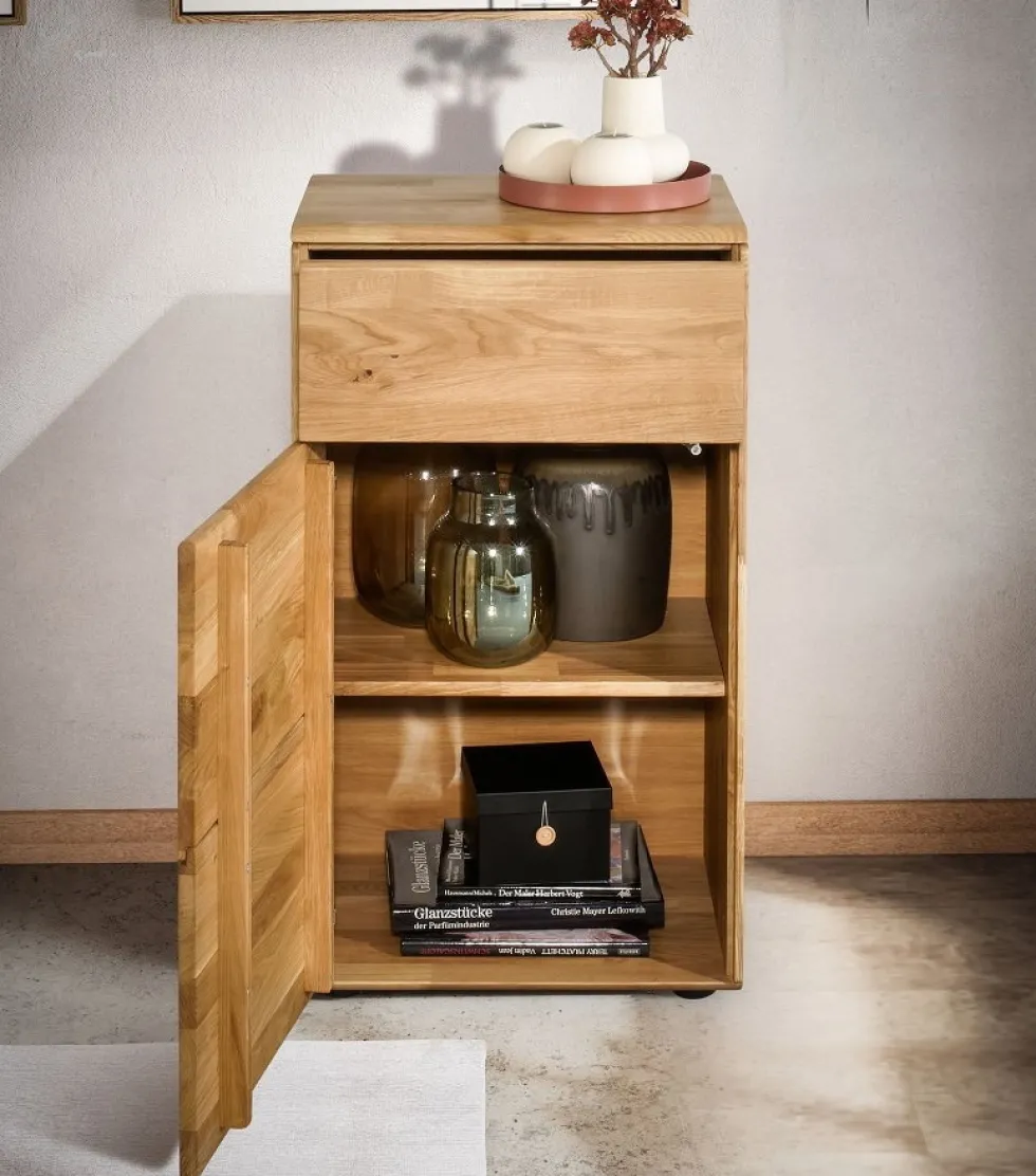 Kommode 51x91cm "Messina" Wildeiche massiv
