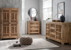 Kommode 70x82cm 'Shania' Mangoholz massiv
