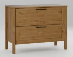 Kommode 100x76cm "Skagen" Wildeiche massiv geölt
