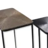 Konsolentisch 2er-Set "Palace" schwarz & Alu gold