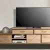 Lowboard 175x62cm 'Houston' Mango natur & goldfarbig