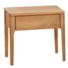 Nachtkommode Metallfrei 'Natura Oak I' 45x43cm Wildeiche massiv