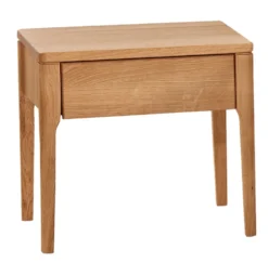 Nachtkommode Metallfrei 'Natura Oak I' 45x43cm Wildeiche massiv