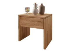 Nachttisch 45x45cm 'Kiara' Wildeiche massiv geölt mit SK