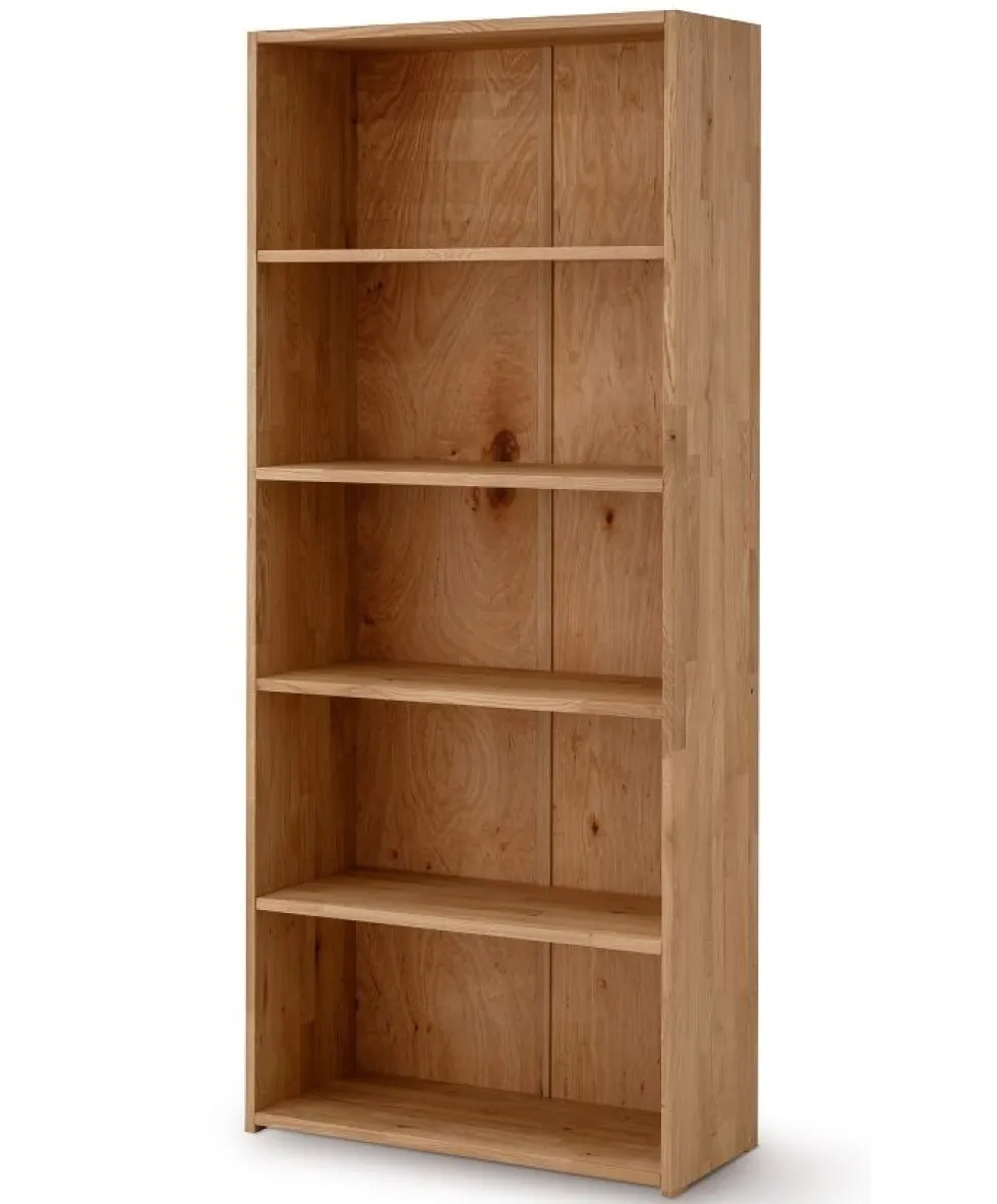 Regal 80x186cm 'Como' Wildeiche oder Buche geölt Buche