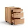 Rollcontainer 43x65cm 'Office' Wildeiche geölt