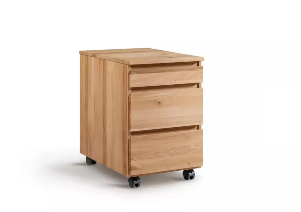 Rollcontainer 43x65cm 'Office' Wildeiche geölt