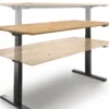 Schreibtisch 160cm höhenverstellbar 'Lyon' Eiche geölt