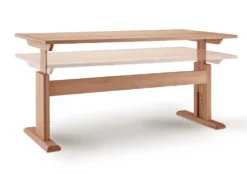 Schreibtisch 120cm 'Lars' Kernbuche geölt