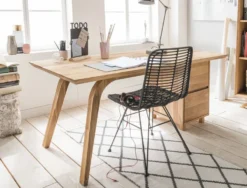 Schreibtisch mit Schubkästen 160cm 'San Diego' Wildeiche geölt massiv