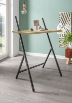 Schreibtisch 120x60cm höhenverstellbar "Florian" Kernbuche massiv