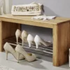 Schuhregal 81x30cm 'Bayreuth' Wildeiche massiv